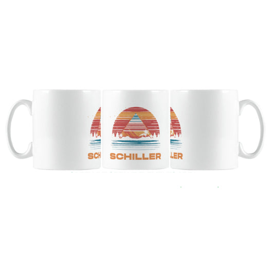 Schiller (Wanderlust Triangle White) Tasse